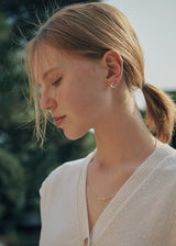 [925 silver] Deux.silver.99 / ピーナッツソングピアス (ゴールド)