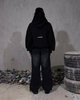 FAITH FADE - Angey Double Layer Hoodie (Black)