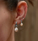 淡水パール925シルバードロップピアスE043-02H (Worn by Joo Hyun-young)