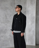 [UNISEX] カーペンターブラックデニムジャケット