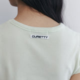 C 90S LINE WAFFLE BASIC T-SHIRT_MINT