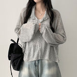 Denk ルーズフィットリネンポケット付きハーフクロップドシャツ southern