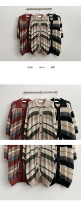 Benro Coloring Punching Unit price Short sleeve cardigan