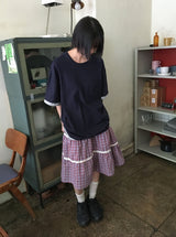 [unisex] モンゾレイヤードポケットボクシー半袖Tシャツ