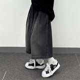 ピンタックデニムハーフパンツ