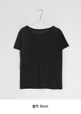 26SS★ [BAONHAUS] セイディンテンセルレイヤード半袖Tシャツ