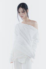 JENNIE BUTTONED TOP ivory