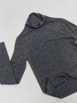 ハーフムーンリブハーフポーラハイネックTシャツ