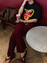 ASCLO ヒューチャーフラワーショートスリーブTシャツ(2color)