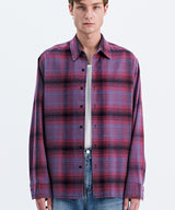 VINTAGE FLANNEL CHECK SHIRT_VINTAGE PINK