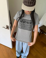フリングラビットレースプリント半袖Tシャツ