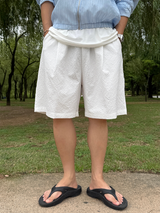 クーリングシアサッカーバミューダパンツ