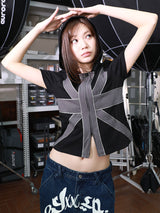 CROSS PATCH HOODIE (BLACK)