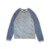 スターラグランスリーブTシャツ (スカイブルー/ブルー)