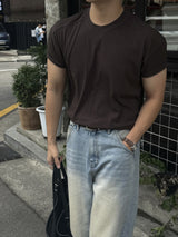マッスルショルダーリブ半袖Tシャツ