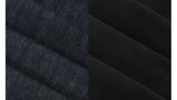 Foton waist banding side incision fleece denim wide pants
