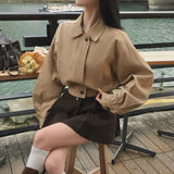 [Bellidmade/waist] クルミブルージーンズバンディングカラーネックジャケット
