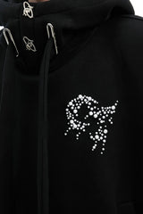 Pearl Accent Padded Hoodie