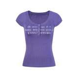 Kaia Gothic Lettering Henley Top