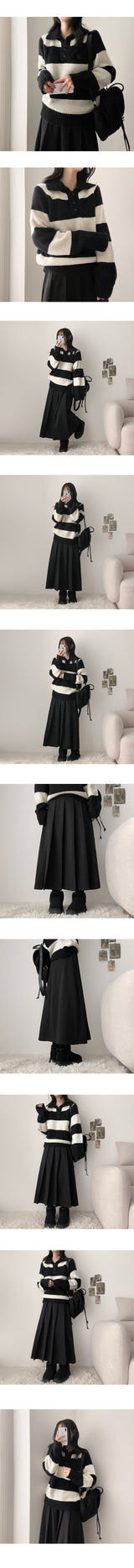 Miben alpaca Danjara collar knitwear