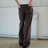 ゴーイングコットンワイドパンツ brown