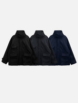 Blended Neck Bijou Line Short Coat (3c)