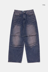 Dart teen dying washed denim pants