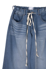 TENCEL WIDE DENIM PANTS (BLUE)