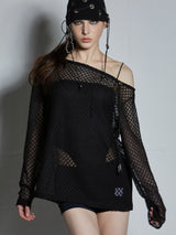 ONE-SHOULDER COVER UP