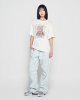 26SS ラインフレンズ ブラウン スターショートスリーブTシャツ