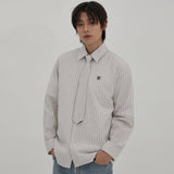 Tie Set Stripe Shirt