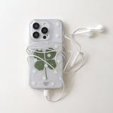 GREEN CLOVER CLEAR CASE