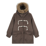 Rove Fur Hood Rope Duffel Coat