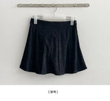 Kiro corduroy pleats mini skirt