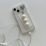 three beads keyring - 8colors