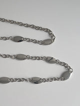 Oval Silver Chain Belt