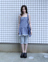 Aライン レース ドレスS(NAVY)
