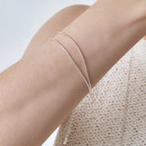 double snake chain bracelet