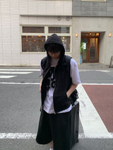 Aris Hooded Zip-Up Vest