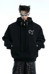 Pearl Accent Padded Hoodie