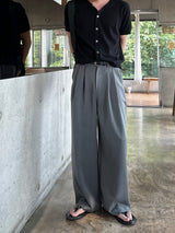 Maison two tuck banding slacks