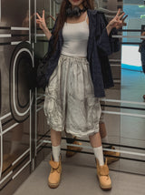 ペイントワイドビッグカーゴハーフパンツ