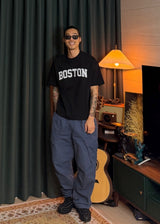 Cropped Boston Short-Sleeve T 4COLOR