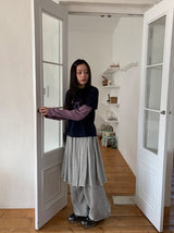 Baffon Stripe Star Layered Long Sleeve Tee