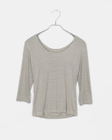 Ene Stripe three-quarter sleeve T-shirt