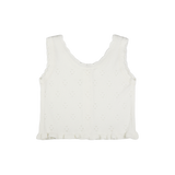 FRILL PUNCHING KNIT VEST (2 COLORS)