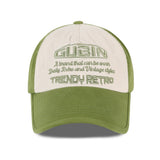 TRENDY RETRO PATCH BALL CAP - OLIVE