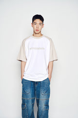 25SS コネクトロゴラグランショートスリーブTシャツ ブ エッセンシャルベージュ