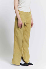 Front slit trouser (Yellow)