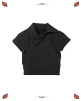 キパオコーラースリットT[BLACK]